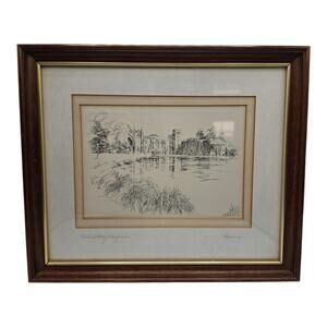 Newstead Abbey Nottinghamshire Framed Print Goodman 1980 English Architecture Ar